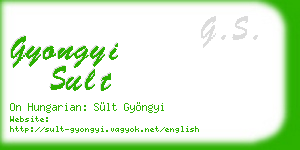 gyongyi sult business card
